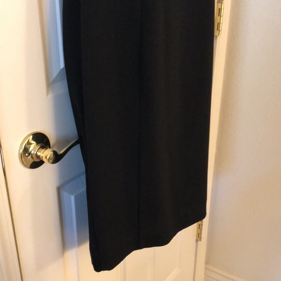 Calvin Klein Cold Shoulder Black V-Neck Dress - Picture 9 of 16